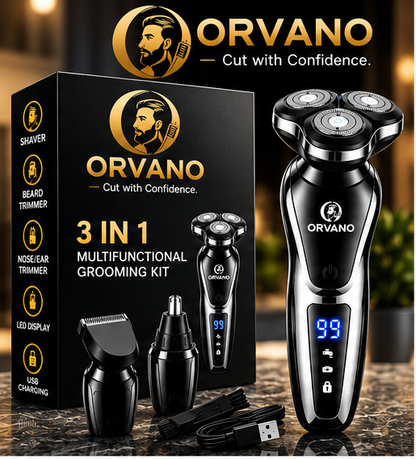 Orvano™ Daily Confidence Grooming Kit (3 in 1 Multi-Functional Grooming Kit)
